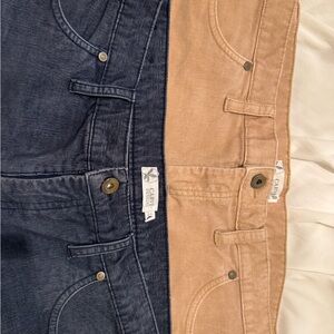 Carve Designs Blue and Tan corduroy 6 inch Oahu shorts